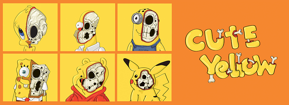 Loạt ảnh hở nửa sọ của các nhân vật hoạt hình màu vàng dễ thương nổi tiếng