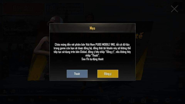 PUBG Mobile VNG: Bắt bạn "Người ấy và tôi em chọn ai", chơi bản Việt Nam thì không chơi được bản Quốc tế nữa