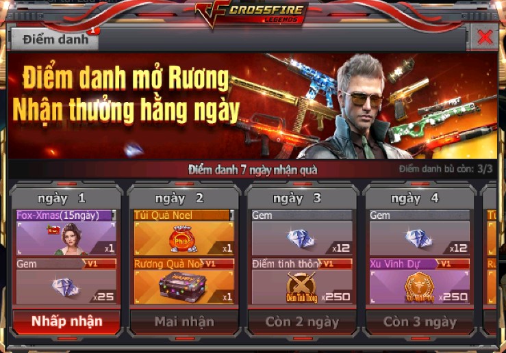 CrossFire Legends: Đón chào sự trở lại của game thủ cũ cùng vô vàn GEM và sự kiện nạp 1 được 2
