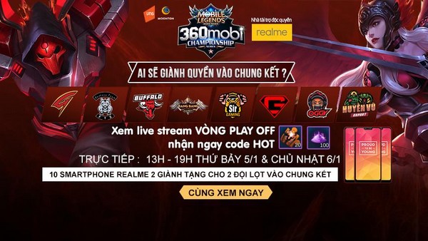 Trước giờ G vòng Play-off giải Mobile Legends Bang Bang VNG 