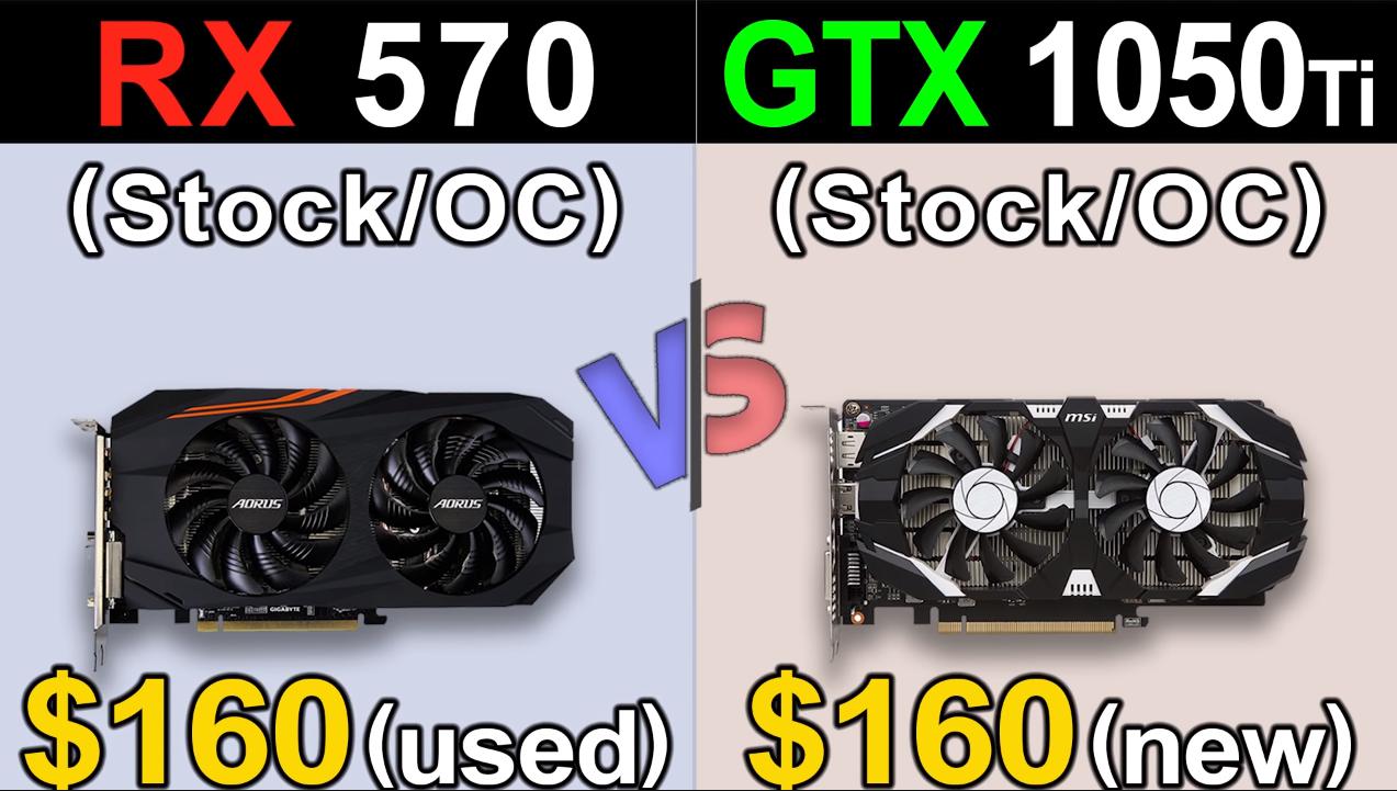 Amd radeon rx 570 2025 vs gtx 1050 ti