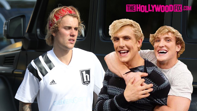 Justin Bieber cảm thấy không thoải mái và chế giếu khi được hỏi về Logan Paul