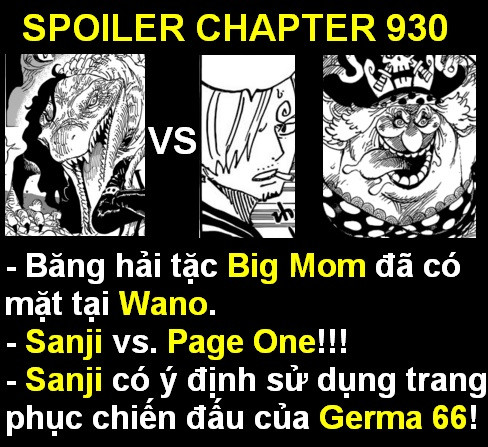 One Piece Vua Hải Tặc Spoilers Chap 930 Chinh Thức Big Mom Tại Wano Sanji Vs Page One
