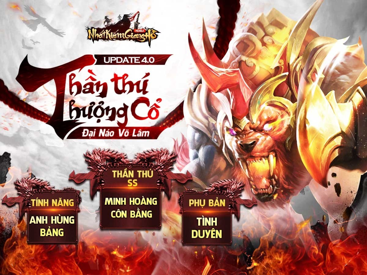 Tặng ngay 300 Giftcode Nhất Kiếm Giang hồ nhân dịp Big Update 4.0