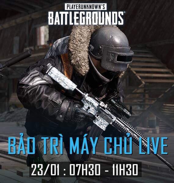 PUBG - BlueHole tiến hành bảo trì máy chủ chính ngày 23 tháng 1