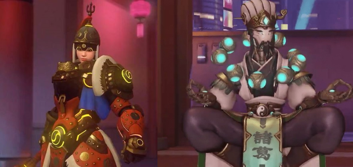 Overwatch tiếp tục tung ra skin Tết mới - Zenyatta Gia Cát Lượng và Brigitte Đại Tướng