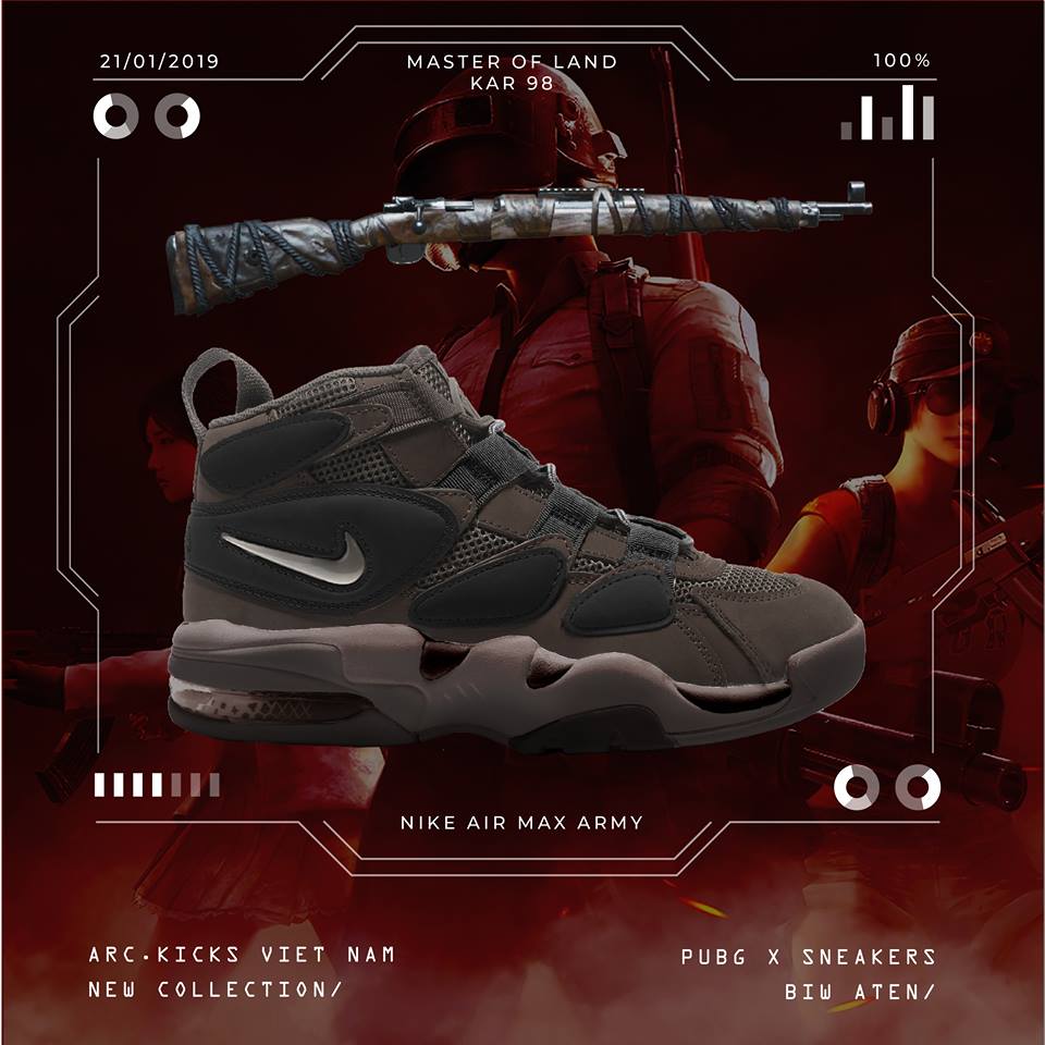 Sẽ như thế nào khi thương hiệu giày Nike nổi tiếng cùng kết hợp với PUBG?