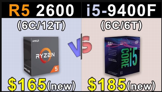 Ryzen 5 2600 vs Core i5 9400F - CPU tầm trung nào cho hệ thống chiến game của bạn?