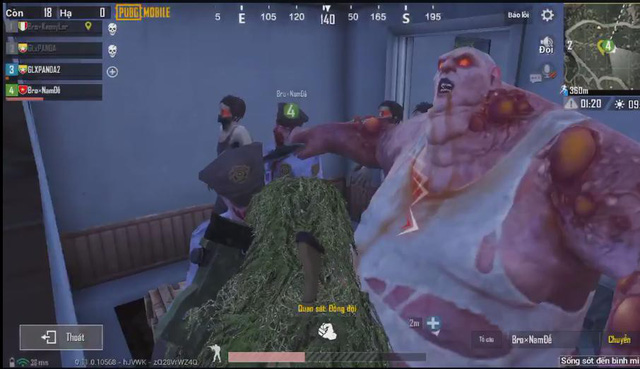 Game thủ PUBG Mobile giết zombie đã tay - nhưng để gặp G và Tyrant lại quá khó