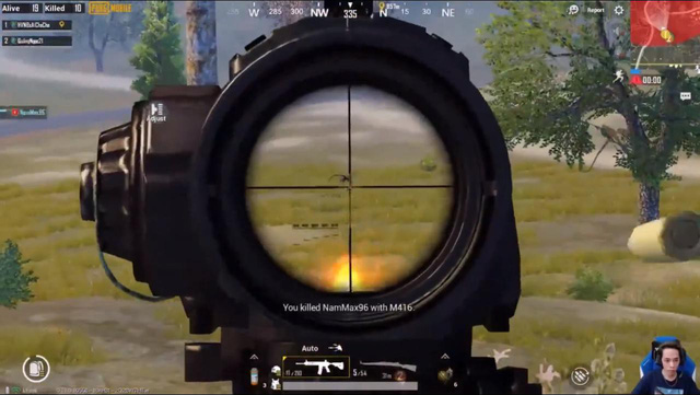 Game thủ PUBG Mobile thách thức Nam Blue ra quán net  thể hiện sấy Mk14 không giật