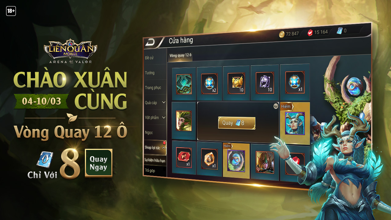 Liên Quân Mobile và những sự kiện dành cho game thủ trong sự kiện 8 tháng 3
