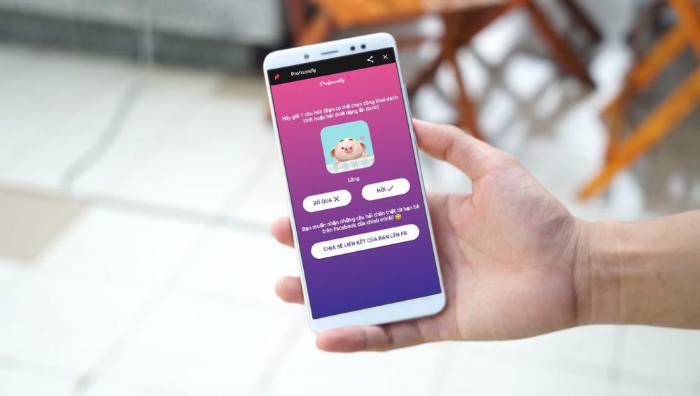 Hướng dẫn cách xem người đặt câu hỏi ẩn danh Profoundly trên Facebook - Bản 11 tháng 3