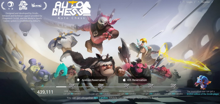 Auto Chess Mobile cán mốc 500,000 lượt đăng kí trước chỉ trong 3 ngày đầu mở cửa