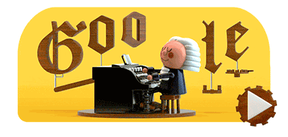 Image result for johann sebastian bach google doodle