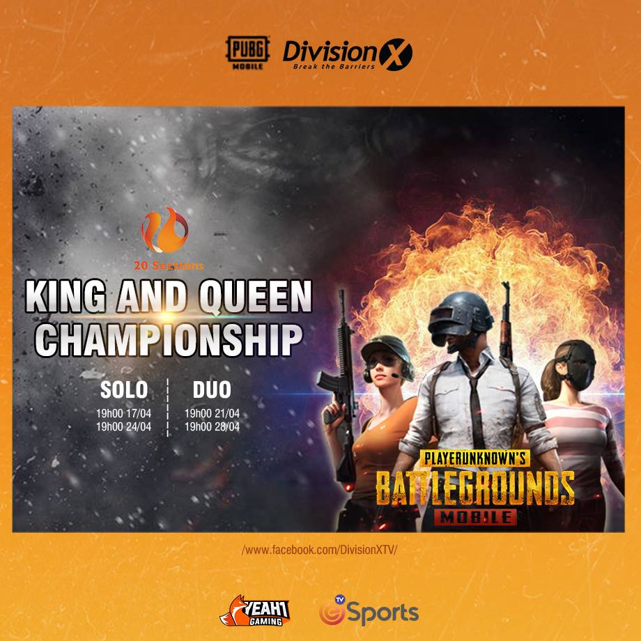 Tưng bừng Giải Đấu King And Queen Championship PUBG Mobile - sân chơi vui nhộn cho cộng đồng PUBG Mobile