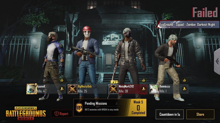 PUBG Mobile: Hướng dẫn mẹo chơi chế độ Zombie Darkest Night