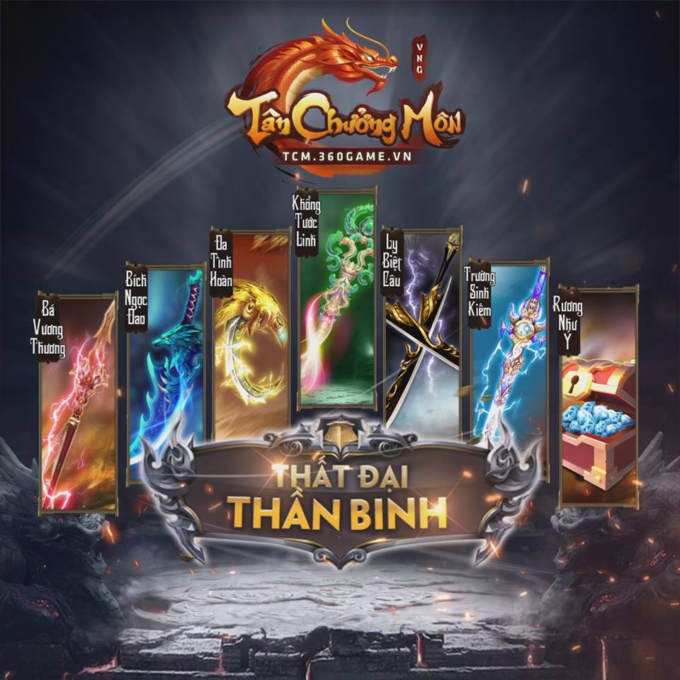 Thất chủng vũ khí nổi tiếng được tái hiện tại Tân Chưởng Môn VNG