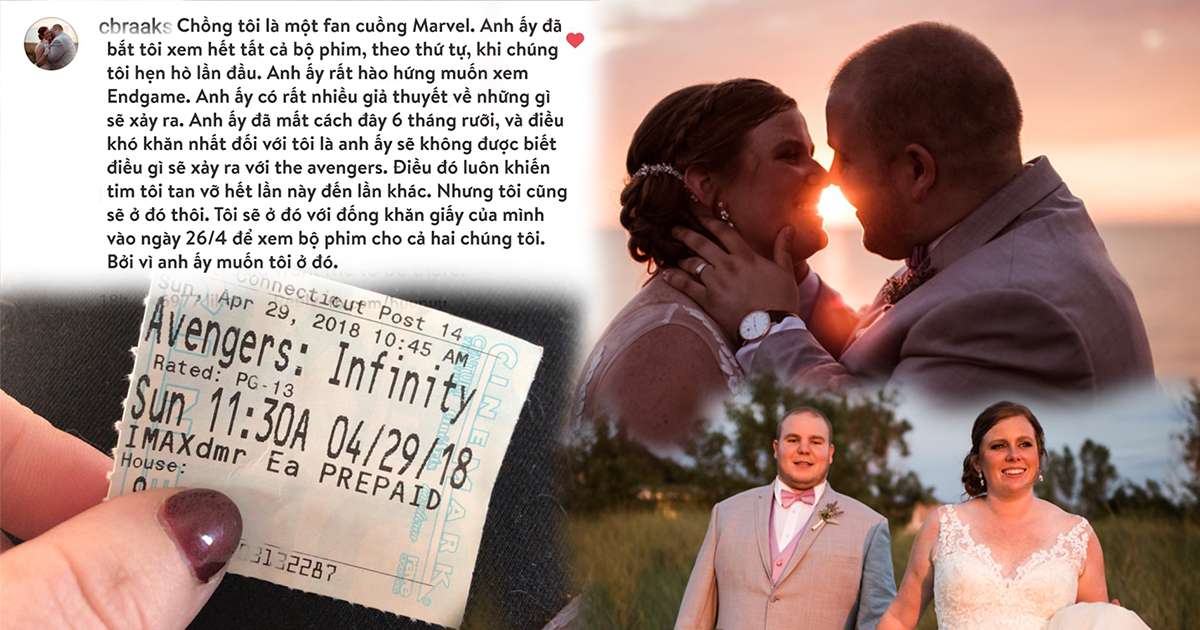 Câu chuyện cảm động của người vợ trẻ trước thềm Avengers: Endgame công chiếu