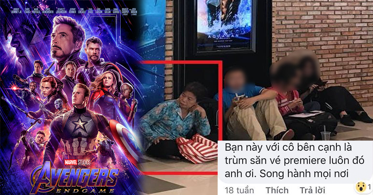 Fan U50 từ Tiền Giang lên Sài Gòn xem Avengers: Endgame hay trùm săn vé premiere?