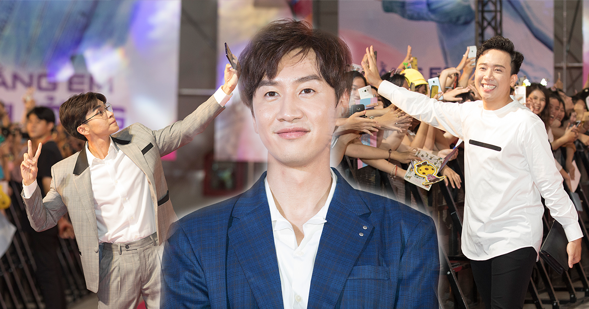 Lee Kwang Soo góp mặt cùng Jun Phạm và Trấn Thành tại sự kiện thảm đỏ phim Thằng em lý tưởng