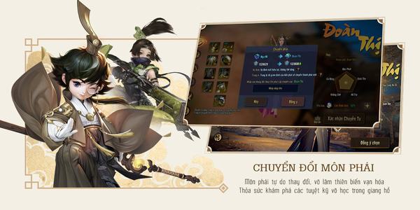 Kiếm Thế Mobile: Tự do chuyển phái và những điều cần lưu ý