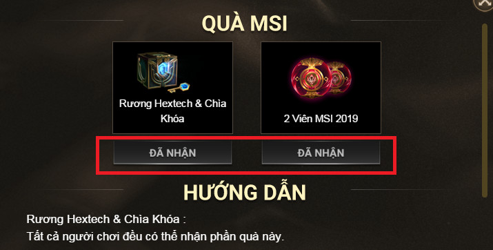 Hướng dẫn nhận quà ingame LMHT nhân sự kiện vòng loại MSI 2019