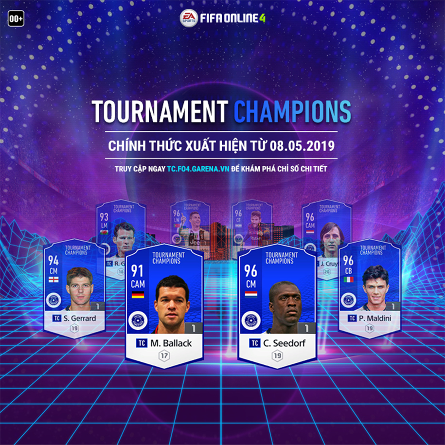 Fifa Online 4: Mùa giải Tournament Champions được cập nhật thẻ và sự trở lại của nhiều huyền thoại