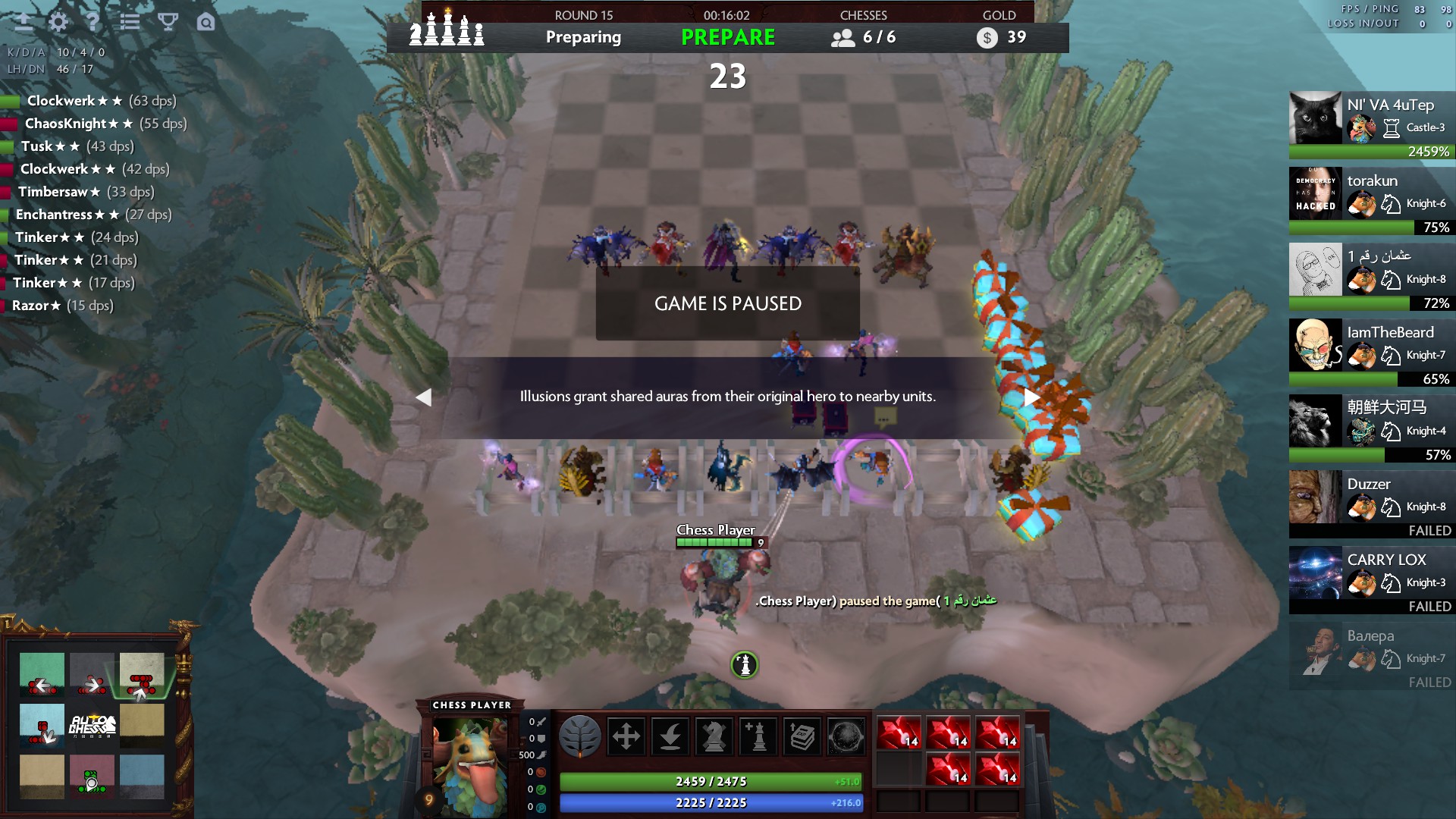 Dota Auto Chess - Hướng dẫn cách tính điểm rank mùa 1 và cách kiểm tra Rank