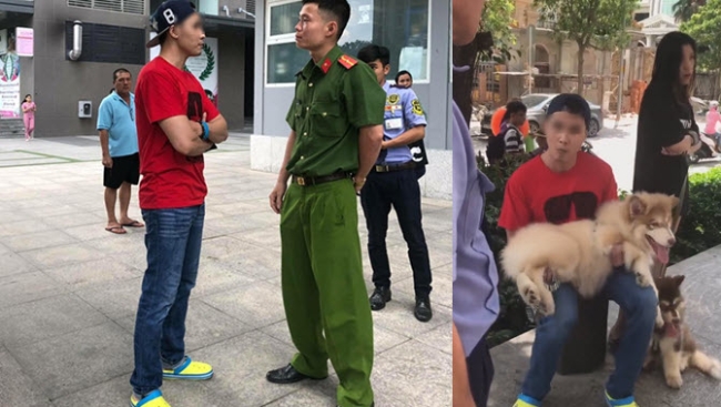 Bị công an nhắc vì dắt chó không rọ mõm, gã Việt kiều nói 'Phạt 100 triệu không sao'