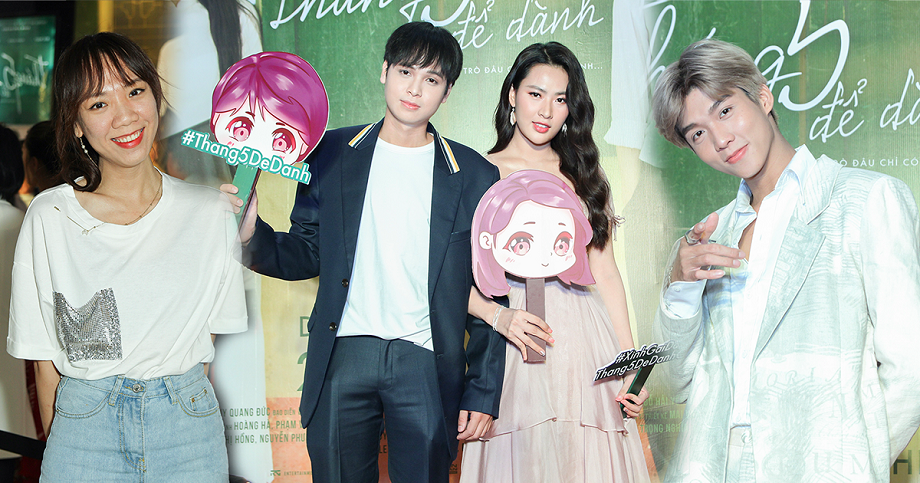 Cặp đôi Xuân Hùng - Minh Trang hẹn nhau họp lớp trong sự kiện công chiếu Tháng 5 để dành