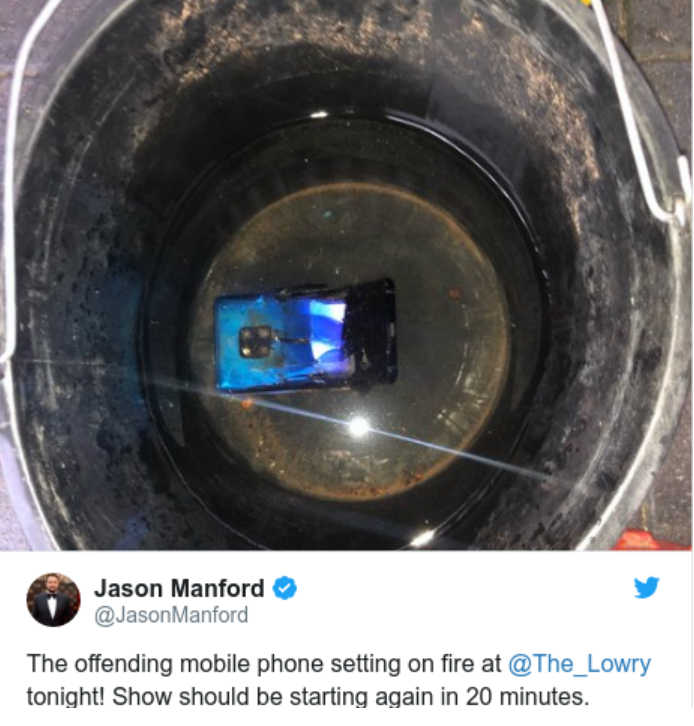 Huawei lại "gặp đen" khi Mate 20 Pro bốc cháy tại rạp hát tại Anh