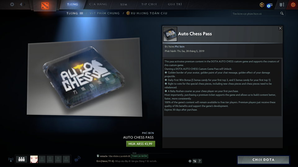 Dota Auto Chess - Cập nhật 1 tháng 6, bổ sung Winter Wyvern và Auto Chess Custom Pass, Nerf nhẹ Sven