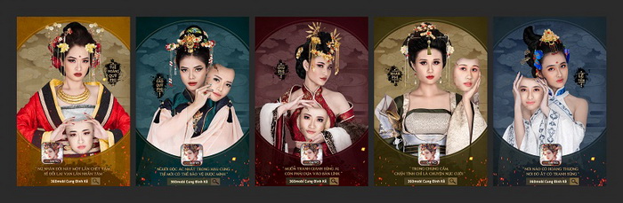 Trọn bộ cosplay mặt nạ độc đáo của các phi tần ở 360mobi Cung Đình Kế