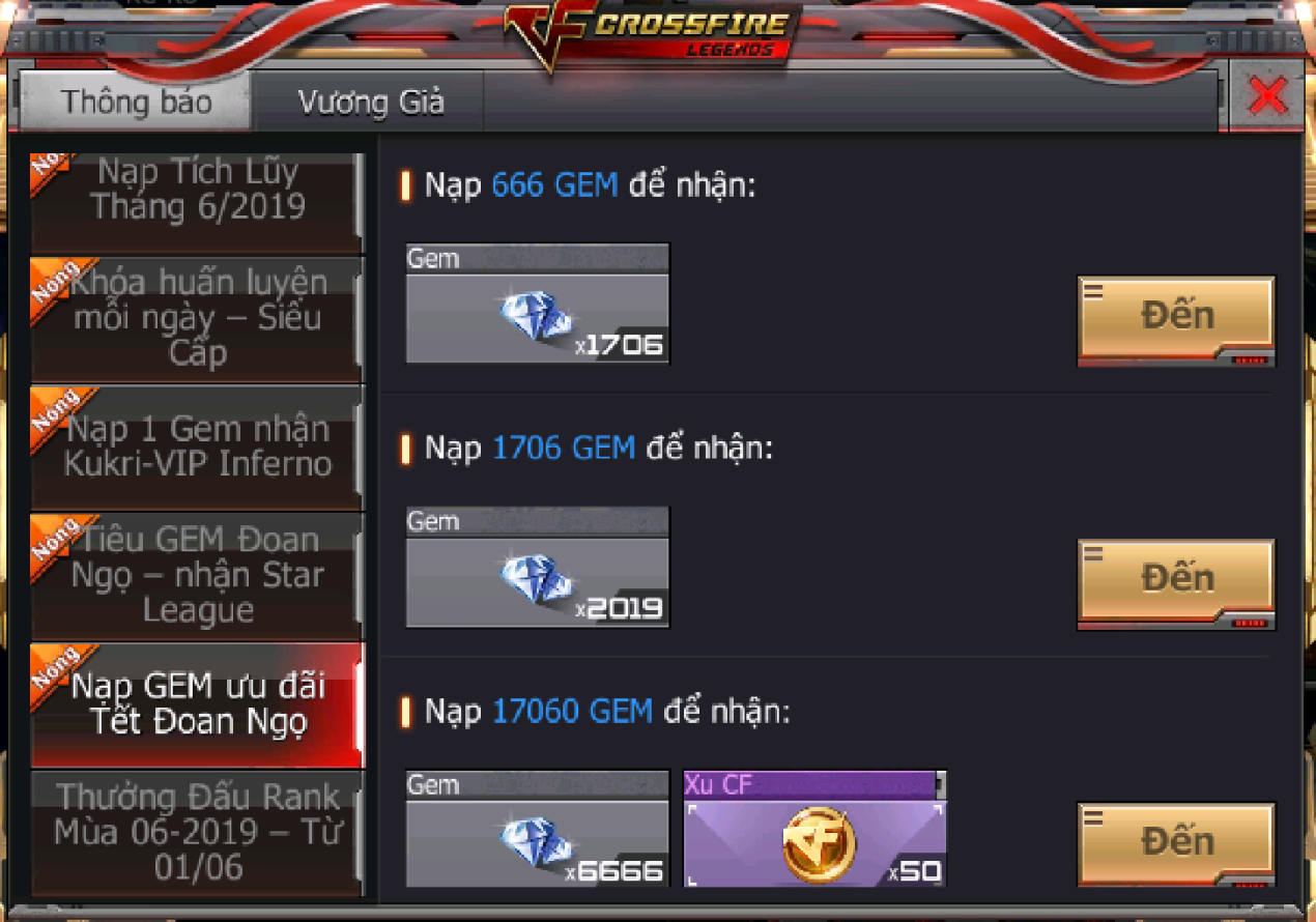 CrossFire Legends: Ưu đãi cực khủng nạp 1 được 3 nhân dịp Tết Đoan Ngọ