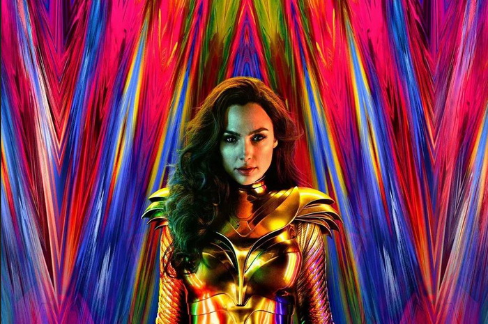Wonder Woman với full Giáp Hoàng Kim trên poster phim Wonder Woman 84 mới nhất