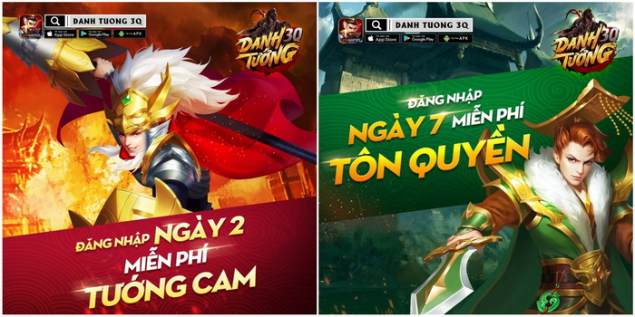 Danh Tướng 3Q – VNG hào phóng tặng trọn bộ Tướng Cam cho game thủ
