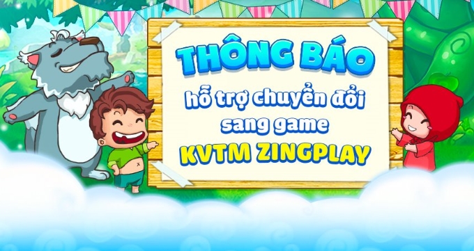 Khu Vườn Trên Mây Mobile sẽ đổi tên thành Khu Vườn Trên Mây ZingPlay từ ngày 04/07/2019