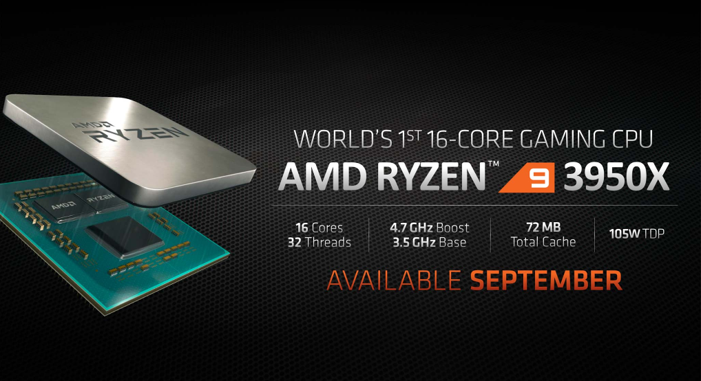 AMD công bố Ryzen 9 3950X với 16 nhân tại sự kiện E3 2019
