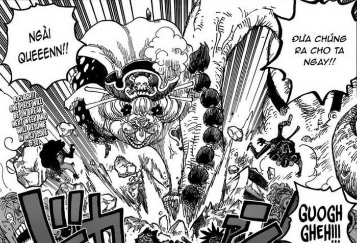 Dự đoan One Piece Chap 946 Big Mom đại Chiến King Va Queen Luffy Chuẩn Bị Thoat Ngục