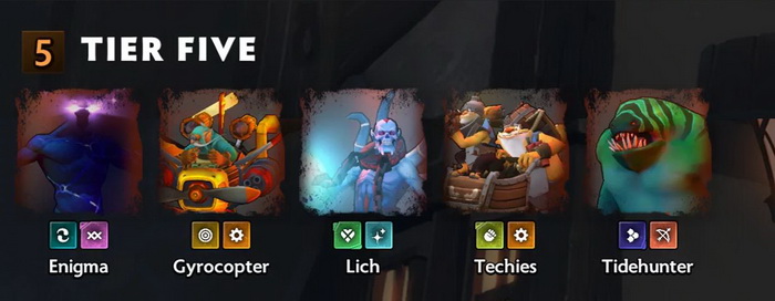 Dota Underlords - Danh sách chỉ số và hệ của các quân cờ / tướng mạnh nhất trong game