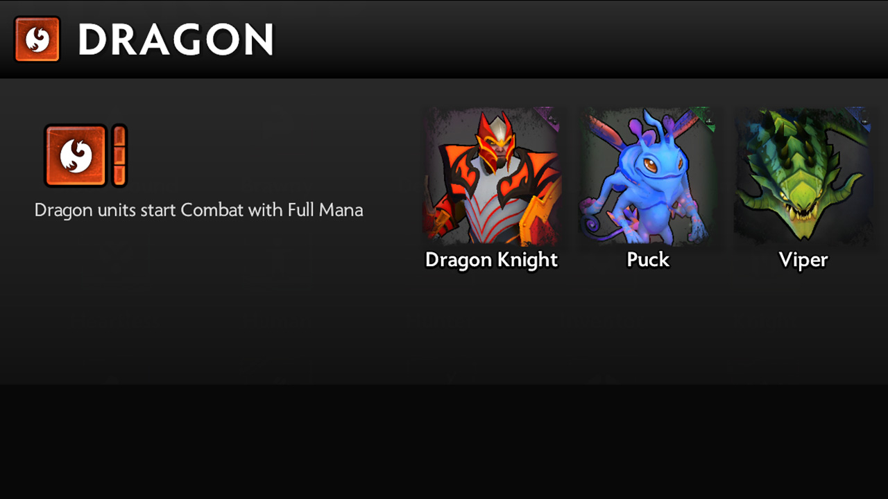 Dota Underlords - Hé lộ bản cập nhật mới ngày 26/6 - Dragon chỉ còn cần 2 unit để kích hoạt hiệu ứng