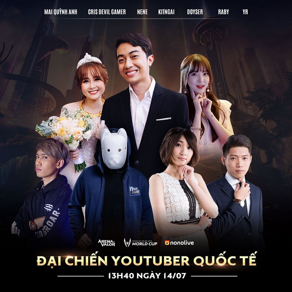 LỘ DIỆN DÀN KHÁCH MỜI NỔI TIẾNG THẾ GIỚI TẠI SHOWMATCH AWC ĐẠI CHIẾN YOUTUBER QUỐC TẾ NGÀY 14/07