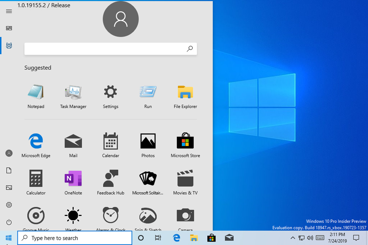Microsoft vô tình để lộ phiên bản Windows 10 với Start Menu mới