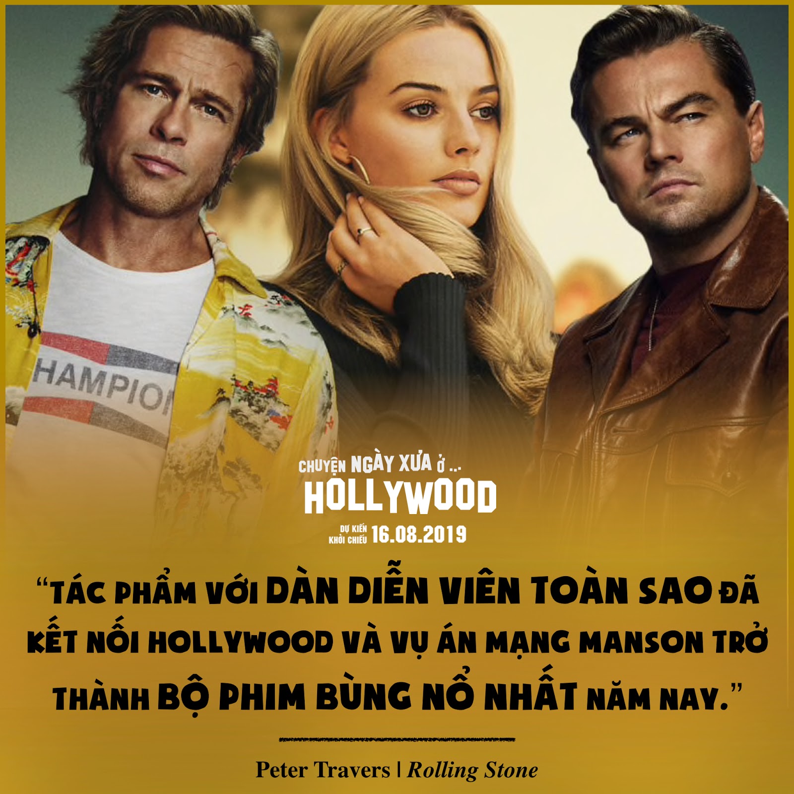 Chuyện ngày xưa ở... Hollywood nhận mưa lời khen từ giới phê bình