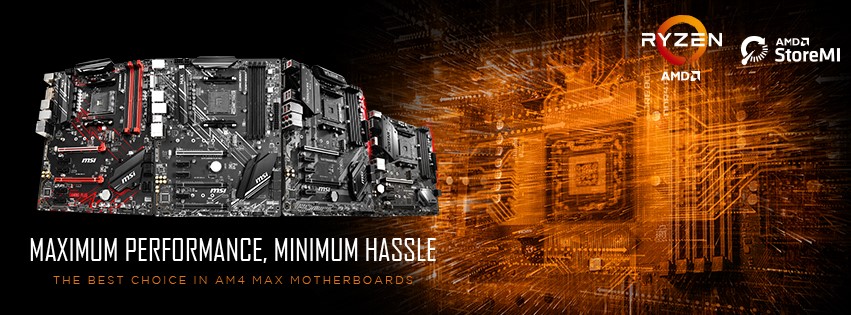 Bo mạch chủ MSI MAX AMD AM4 300 - 400 được ra mắt chính thức