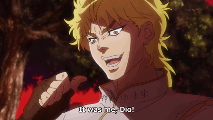 Gif version It was me, Dio! JoJo's Bizarre Adventure: All Star Battle Dio Brando anime human hair color fictional character
