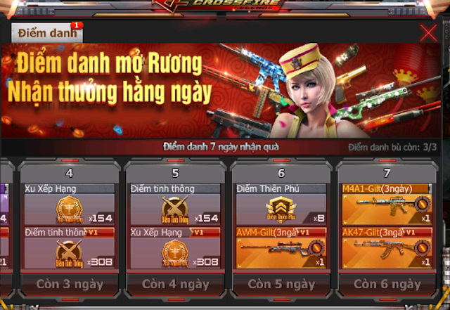 CrossFire Legends: Xạ thủ CFL cày cuốc hằng ngày nhận nhân vật VIP