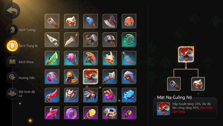 Auto Chess Mobile - Những tướng có thể mang được mặt nạ Cuồng Nộ 