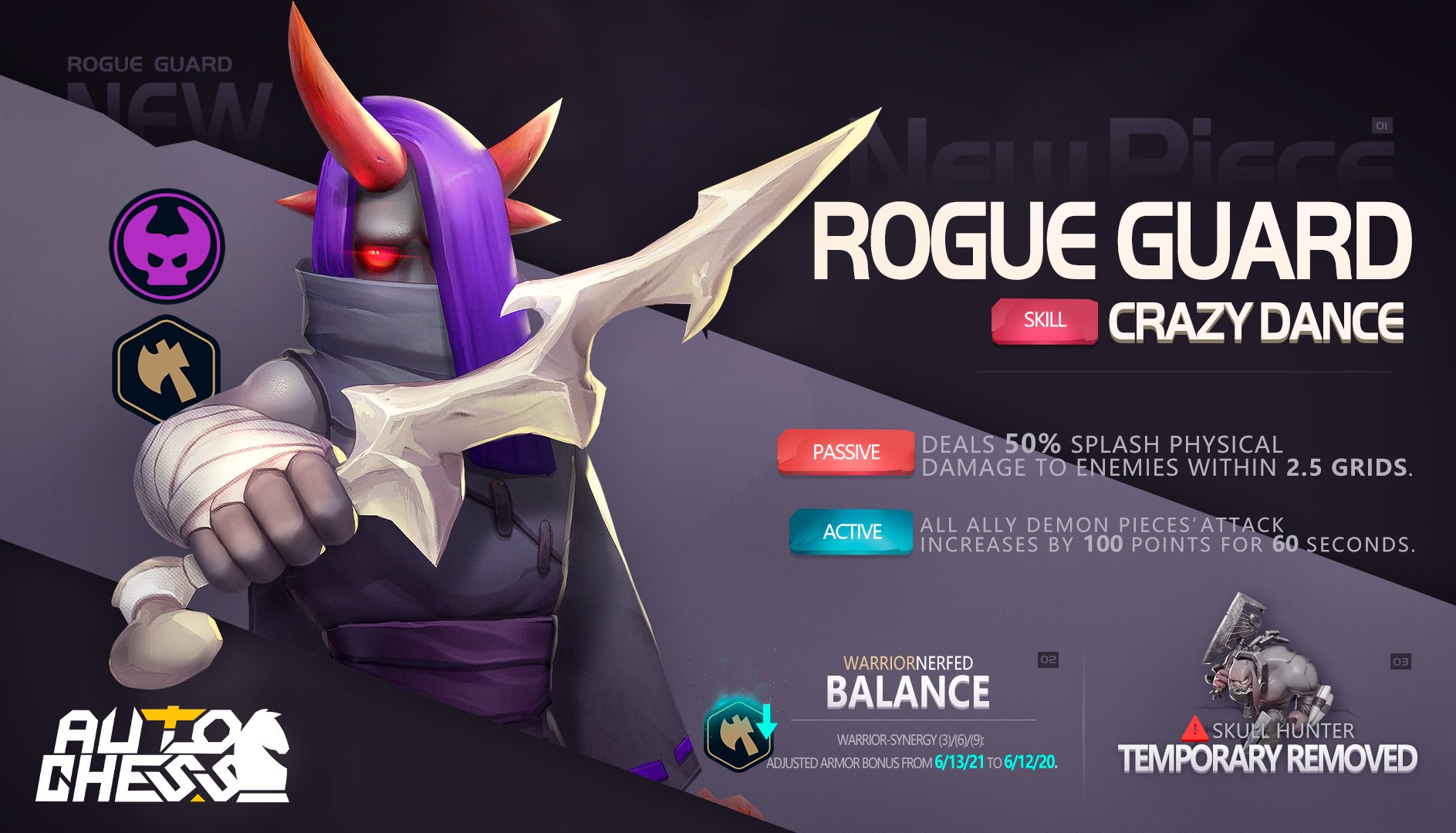 Auto Chess Mobile - Thời gian bảo trì và chi tiết bản cập nhật ngày 27 tháng 8 - Hàng loạt trang bị mới và Rogue Guard xuất hiện