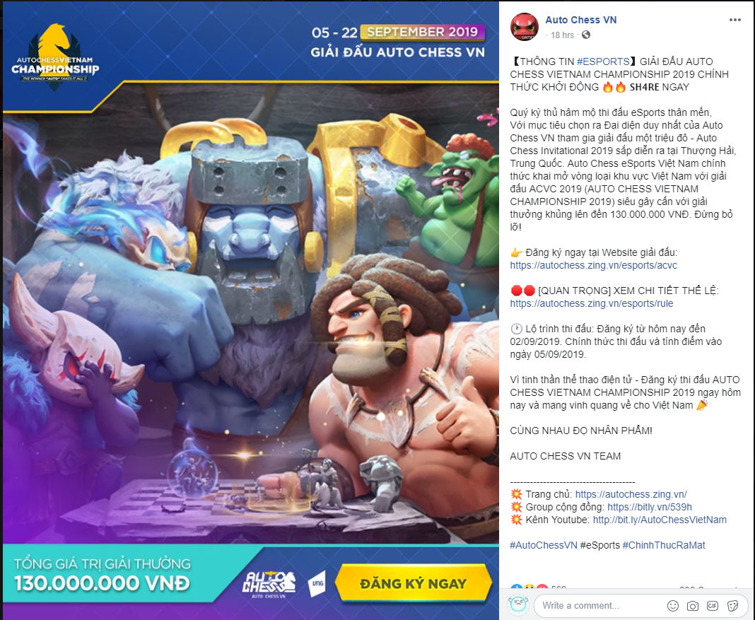 Auto Chess VN vừa ra mắt đã có một giải đấu khủng, giải thưởng lên đên 130 triệu đồng